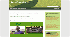 Desktop Screenshot of horowhenua.kete.net.nz