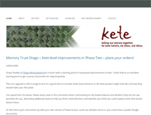 Tablet Screenshot of kete.net.nz